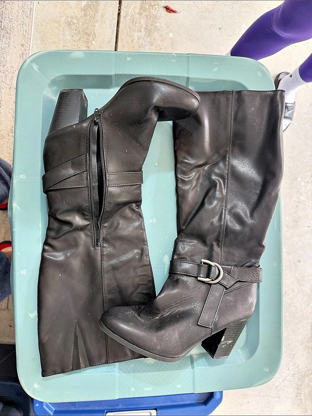 Rampage-01 Over-the-Knee Boots Black Size 9M